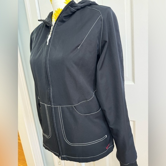 Nike Zip Up Lined Jacket with Hood Size PL - Picture 1 of 11